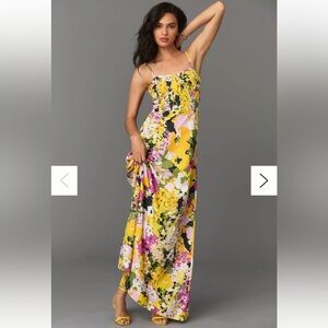 NWT S/W/F Printed Corset‎ Maxi Dress M